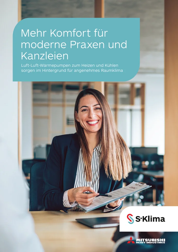 Titelbild der Broschüre Mehr Komfort für moderne Praxen und Kanzleien
